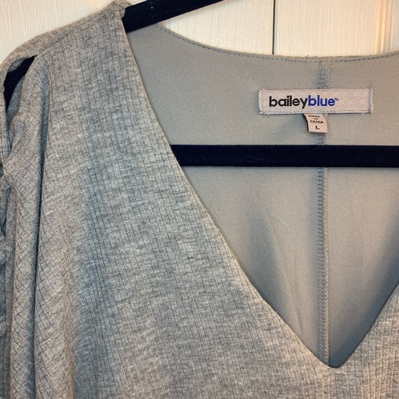 EUC bailey blue gray dress L - Picture 4 of 8